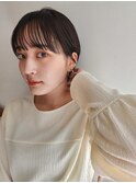 大人ショートボブ/オージュアブラウンカラー