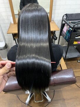 ライフ 住道店(Lyfe) サラ艶ロング髪質改善_ブルーブラックレイヤーカット_94