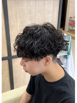 メンズギフト(men's GIFT) 刈り上げツーブロック波巻きスパイラルパーマメンズマッシュ