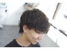 【メンズカット＆波巻きパーマ】 ￥11000