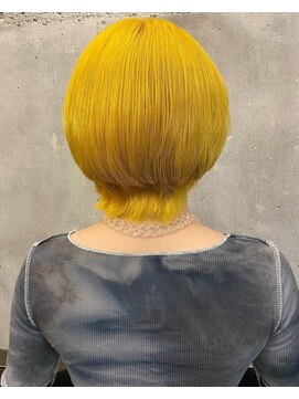 ジョージグランデ(JO-JI grande) イエロー/ハイトーン/ショートウルフ/マッシュウルフ