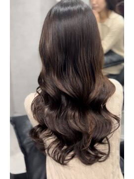 ジエクト カナウ(The Ect canow) コテ巻き風パーマ レイヤーカット 顔周りカット くびれパーマ