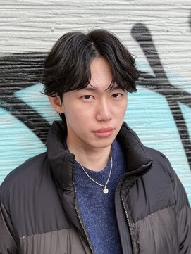 アレアル 広島並木通り店(ALEAR) ゆるフェザーショート/センターパート/コンマバング/韓国/眉毛