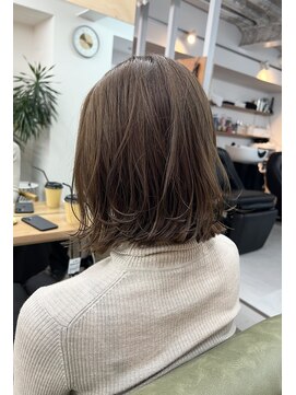 アル 心斎橋(alu) 髪質改善カラー/オリーブベージュ/ボブレイヤー