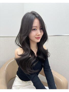 ラベル 渋谷(LAVEL) 韓国レイヤーカット/前髪顔まわりカット/ワンホンヘア