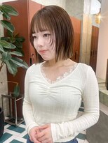 ノエ(noe) ホワイトグレージュ/デジタルパーマ/チェリーブラウン/栄h84