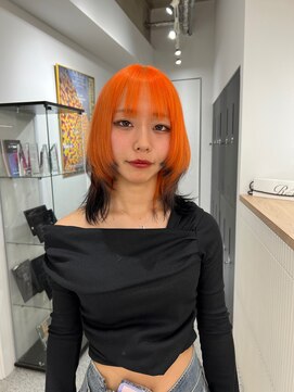 ペレ 渋谷(PELE) ホワイトグレージュ/デジタルパーマ/チェリーブラウン/渋谷