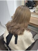 ブリーチなしダブルカラーハニーベージュ