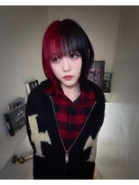 キイ 原宿 表参道(K.e.y) シャギーウルフ/ツートンカラー/デザインカラー