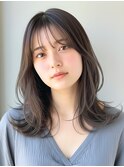 夏先取り◎シースルー×レイヤーカット×透明感グレージュ