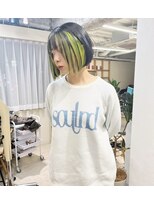 チェレ ブラン 堺東店(Chere brun) フェイスフレーミング×ぱつっとボブ×ブリーチカラー