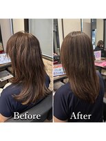 ヘアカラー専門店カラープラス石和店&nbsp;40代50代60代/BeforeAfter/白髪染め/おしゃれ染め