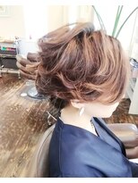 ヘアメイクアンドスパ エステ カエル(Hair make&SPA Kaeru)&nbsp;☆結婚式アップ(*^^*)ゆるふわダウンスタイル♪ナチュラル