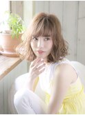 【Lond avenir本田奈穂美】柔らかお洒落ウェーブセミディ