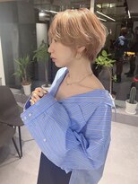 ファイブバイジエクト 堀江(FIVE by The Ect)&nbsp;似合わせカット×大人可愛い×ハイトーンピンクベージュ☆