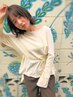 縮毛矯正＋カラー（リタッチ）＋カット＋ケアプロ超音波アイロン￥19500