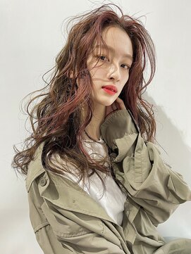 スティードトーキョー(Steed Tokyo) face flaming"sheer pink" × nuance wave【Steed/立川】