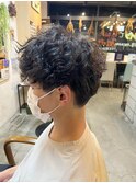メンズツーブロックパーマ