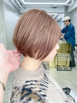 スー 渋谷(suu) 大人ショートボブ丸みショートカットマッシュショート前髪あり