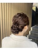 お呼ばれヘア/結婚式ヘア/まとめアップ