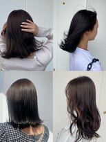 美容室フルール 20代30代グレージュ髪質改善カラー韓国ヘア透明感