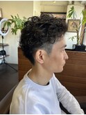 大人メンズ柔らかカール　ツーブロック　20代 30代　40代 50代