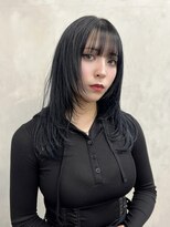 スノットバイガルテ(SNOT by GARTE) ブルーブラック/レイヤーカット/顔周りカット/ハッシュカット