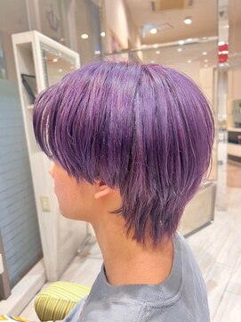 ビス リアン 川口店(Vis lien) ハイトーンカラー/パープルカラー/ハンサムショート