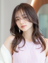 ハバナ 立川(HAVANA)&nbsp;韓国レイヤー顔周りレイヤーベージュカラーワンカールひし形