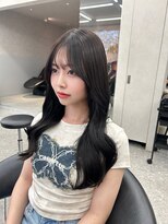 ロンド マーレ 天神大名店(Lond mare)&nbsp;オリーブベージュ／ウエットヘア／レイヤーカット