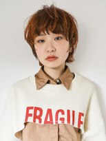 テトヘアー(teto hair) マッシュボブ　オレンジベージュブラウン　コーラルローライト