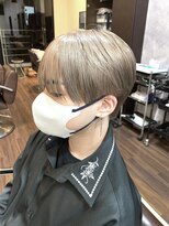 シオ ヘアー デザイン(Sio. hair design)&nbsp;シースルーマッシュ ホワイトベージュ