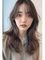 ラナ 新宿(lana)&nbsp;くびれヘア/顔まわり/シースルーバング【lana hair 新宿】