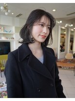 ビュートリアム 七里ヶ浜(BEAUTRIUM)&nbsp;ミディアムボブレイヤー/透明感アッシュカラー