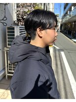 オムファミーユラグ(homme, famille raugh) センターパート×刈り上げ