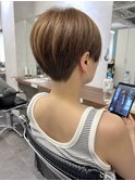 【Owll】石田学史白髪刈り上げショート20代30代40代赤味消し