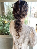マシェリ バイ ハセ(ma cherie by HASE) 【お呼ばれヘアアレンジ】あみおろしスタイル