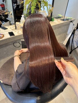 テンペランス(Temperance.) ピンクベージュ×髪質改善トリートメント