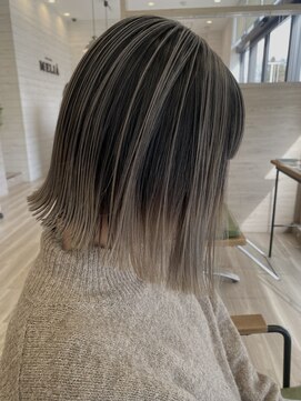 メリア(MELIA) 【バレイヤージュ/熊谷哲】アンブレラカラー/ボブ/ブリーチ