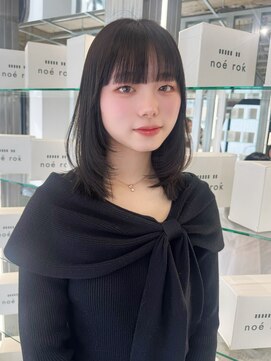 ノエロク 岐阜(noe rok) ミディアムレイヤー/韓国/ボブ/髪質改善/縮毛矯正/岐阜n29