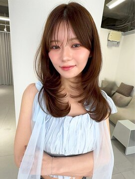 アンジェリカ 難波店(ANGELICA) ANGELICA ナチュラルベージュ レイヤーカット 透明感カラー