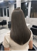 髪質改善　スーパーケアストレート　サラ艶透明感カラー