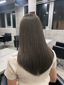 ルイス(L'wis) 髪質改善 スーパーケアストレート サラ艶透明感カラー