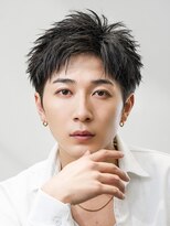 オーシャントーキョーオーバー 渋谷(OCEAN TOKYO OVER) ビジネスメンズショートリクルート七三かき上げヘアツーブロック