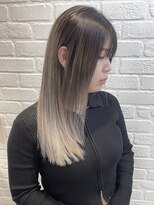 インデックスヘアーユー 錦糸町店(in'dex hair - U)&nbsp;錦糸町×ミルクティーベージュ 透明感ミルクティーベージュ韓国