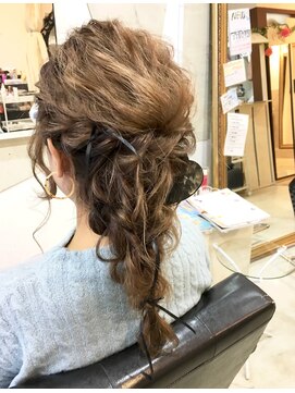 アンフィフォープルコ(AnFye for prco) 【AnFyeforprco】ルーズ編みおろし × オリジナルアクセ