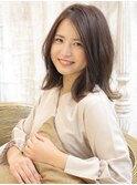 +animo+ 小顔見せ効果！大人センターパートｃ