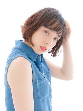リリアン 表参道(relian) 切りっぱなしボブでカジュアルに