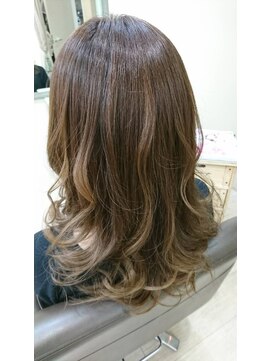 ヘアアンドネイル シーソー(Hair&Nail Seesaw) グラデーションスモーキーベージュ