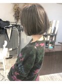 【Marl】グレージュカラーのシンプルボブ♪